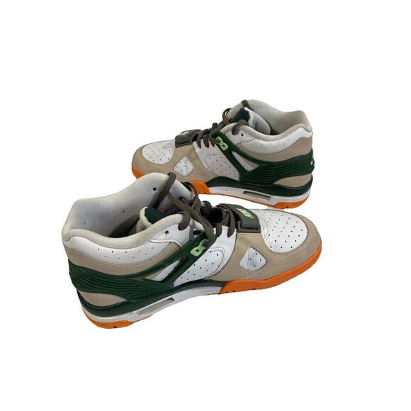 NIKE TRAINER 3 BG BASKETBALL SHOES SIZE 7Y #FZ3555 323 Green Orange Mid High Top - Picture 10 of 13